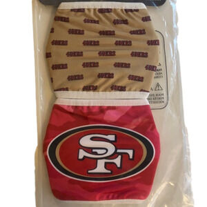 NFL San Francisco 49ERS Mask Set Pocket For Filter NWT